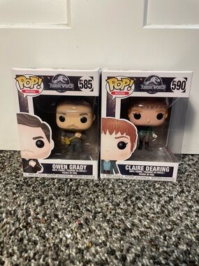 Funko Pop! Jurassic World Owen Grady & Claire Dearing - NIB